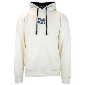 Utah state embroidered cream unisex hoodie
